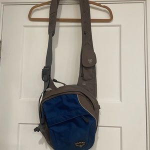 Osprey cross body bag for travel and adventure- unisex design.
